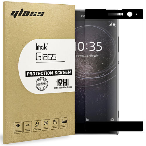 Full Coverage Tempered Glass Screen Protector for Sony Xperia XA2 - Black